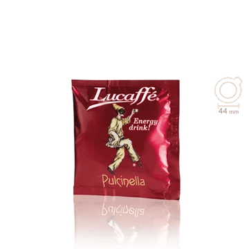 Pulcinella (hozzáadott koffeinnel) 50% arabica kávé - Lucaffé E.S.E. pod Pulcinella (hozzáadott koffeinnel) 50% arabica kávé - Lucaffé E.S.E. pod