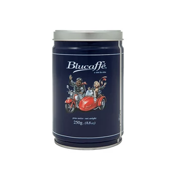 Blucaffé 100 % arabica szemes kávé válogatás – 250g fém dobozban Blucaffé 100 % arabica szemes kávé válogatás – 250g fém dobozban