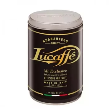 Lucaffé Mr.Exclusive 100 % arabica szemes kávé – 250g fém dobozban Lucaffé Mr.Exclusive 100 % arabica szemes kávé – 250g fém dobozban