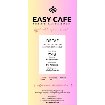 Easy Café prémium szemes kávé Decaf Easy Café prémium szemes kávé Decaf