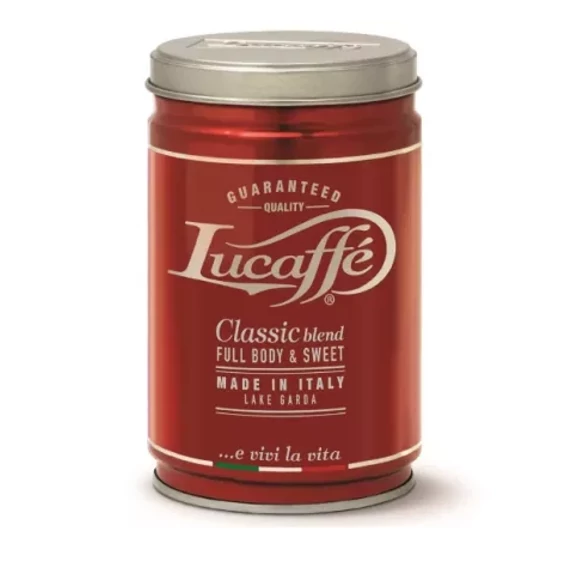 Lucaffé Classic 80 % arabica szemes kávé – 250g fém dobozban