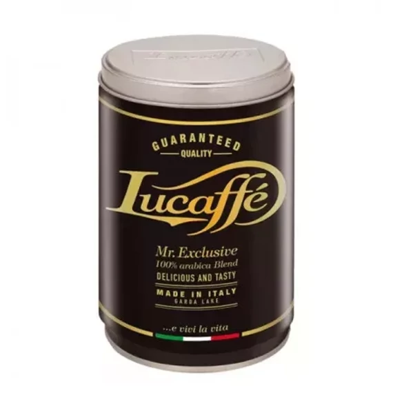 Lucaffé Mr.Exclusive 100 % arabica szemes kávé – 250g fém dobozban