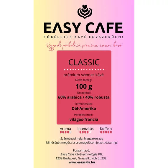 Easy Café prémium szemes kávé Classic