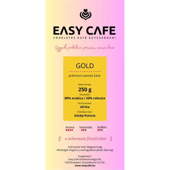 Easy Café prémium szemes kávé Gold